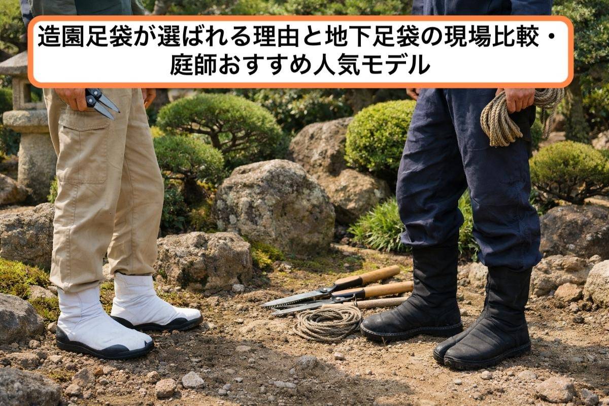 造園足袋が選ばれる理由と地下足袋の現場比較・庭師おすすめ人気モデル