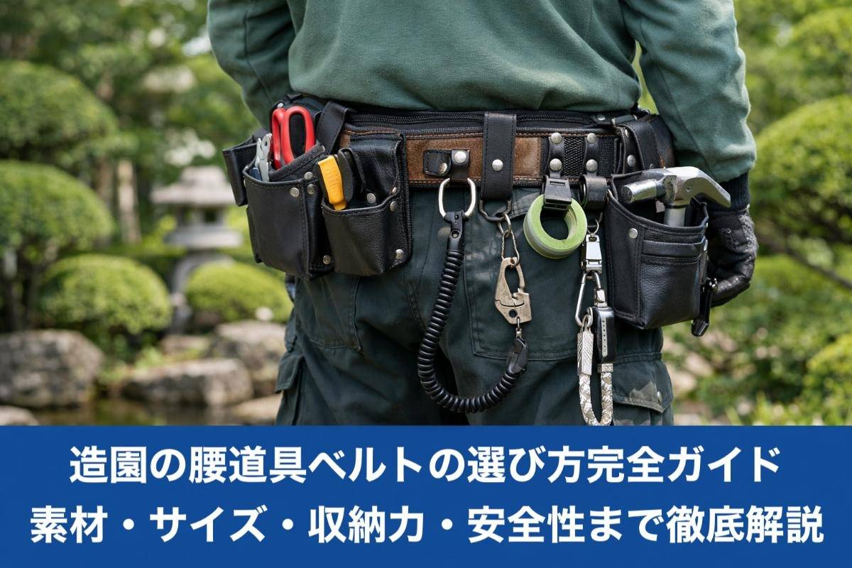 造園の腰道具ベルトの選び方完全ガイド｜素材・サイズ・収納力・安全性まで徹底解説